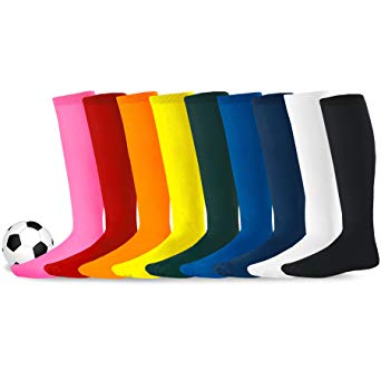 Soxnet Acrylic Unisex Soccer Sports Team Cushion Socks 9 Pack