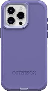 OtterBox iPhone 15 Pro Max (Only) - Defender Series Case - Mountain Majesty (Purple) - Case Only - Screenless - Rugged & Durable - with Port Protection - Non-Retail Packaging