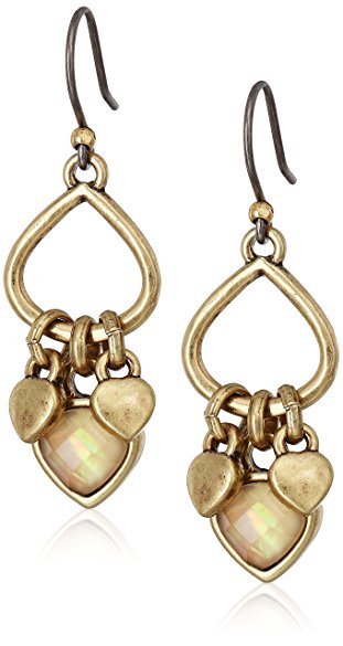 Lucky Brand Gold Open Drop Earrings