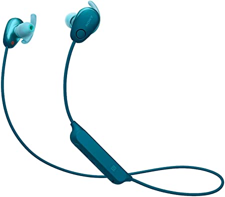 Sony WI-SP600N Wireless Noise-Canceling in-Ear Sports Headphones (Blue)