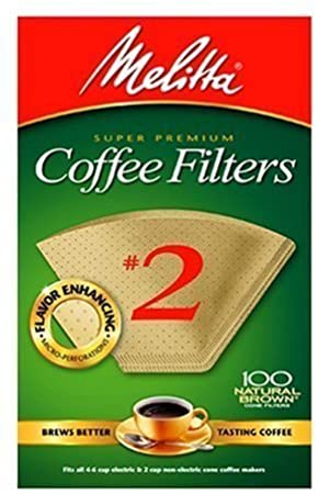 Melitta 622752 100 Count #2 Natural Brown Cone Coffee Filters
