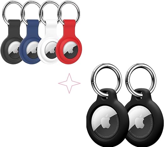 Airtag Holder Air Tag Case Airtags Keychain Key Chain Compatible with Apple Air Tags