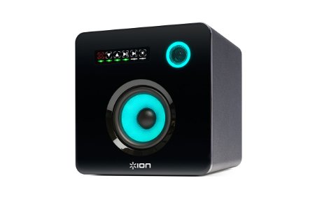 Ion Audio Flash Cube Wired Bluetooth Speaker with Ambient Lighting