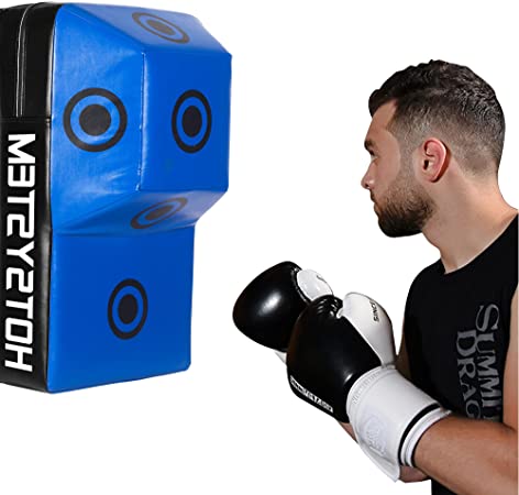 HOTSYSTEM Wall Mount Uppercut Boxing Bag Heavy Punching Bag for Muay Tai, Home Punching Workout and Gym Boxing Training, Blue