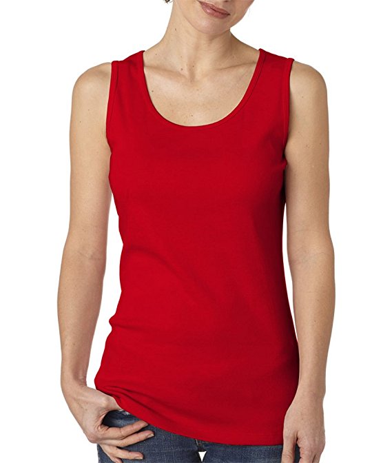 Bella   Canvas womens 5.8 oz. Missy Widestrap Baby Rib Tank (6480)