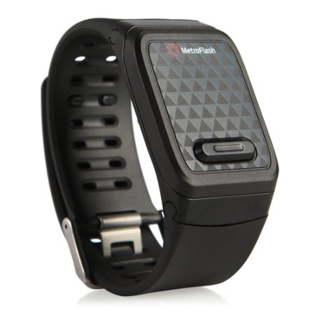 METROFLASH Echo Smart Heart Rate Sensor - Bluetooth Heart Monitor is Lightweight Sleek and Self-Sufficient - Requires NO Chest Strap