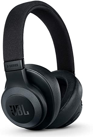 JBL Wireless Over-Ear Noise-Cancelling Bluetooth Headphones with Mic and One-Button Remote E65BTNC, Black (Renewed)