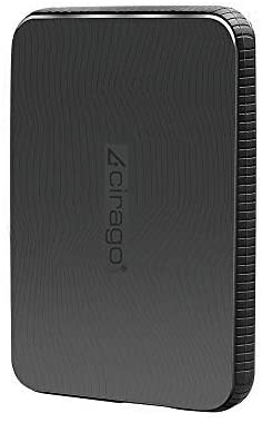 Cirago 320GB Slim External Portable Hard Drive, Drop Shock HDD- USB 3.0 for PC, Mac, Desktop, Laptop, MacBook, Chromebook, Xbox One, Xbox 360, PS4 (Black)…