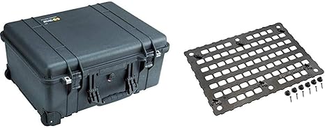 Pelican 1560 Case Bundle (with Foam Plus Molle Panel for Lid)