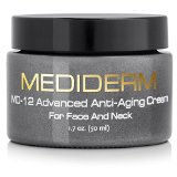 MD-12 Anti Wrinkle Neck Lift Cream and Crepe Eraser - Best Anti Aging Moisturizer and Night Repair Treatment To Tighten Saggy Turkey Neck Hand and Forehead - With Peptides Ceramide Collagen and Liposome