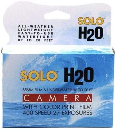 Solo H2O 35mm Single Use Underwater Camera with 400ASA 27 Exposure Film