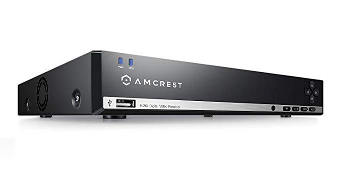 Amcrest 960H 16CH Video Security System - 960H DVR with 16 Channels, 1TB HD (Upgradable) for 6 Days of HD Recording (30  Days at Lower Resolution Settings), USB Backup Feature (Certified Refurbished)