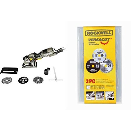 Rockwell RK3440K VersaCut Circular Saw with VersaCut 3-piece Circular Saw Blade Set