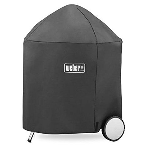 Weber 7153 Grill Cover with Storage Bag for Weber 26.75-Inch Charcoal Grills, 26.75 Inch