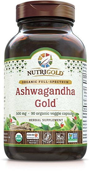 Ashwagandha Extract, 500 mg, 90 Vegetarian Capsules (The Gold Standard, Clinically-Proven, World's Best Ashwagandha)
