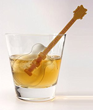 Fred & Friends COOL JAZZ Guitar Ice Tray and Stirrers