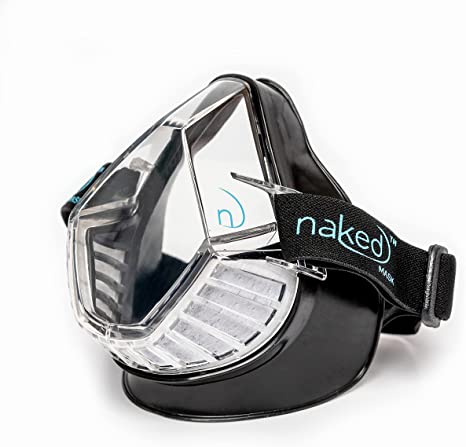 nakedMASK Premium Clear Face Mask with Disposable Filter Sys