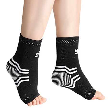OMorc Plantar Fasciitis Socks (1 Pair) for Men & Women - Heel, Arch, Ankle Support Compression Sock - Increases Circulation, Eases Swelling & Acts Like a Brace to Relieve Pain