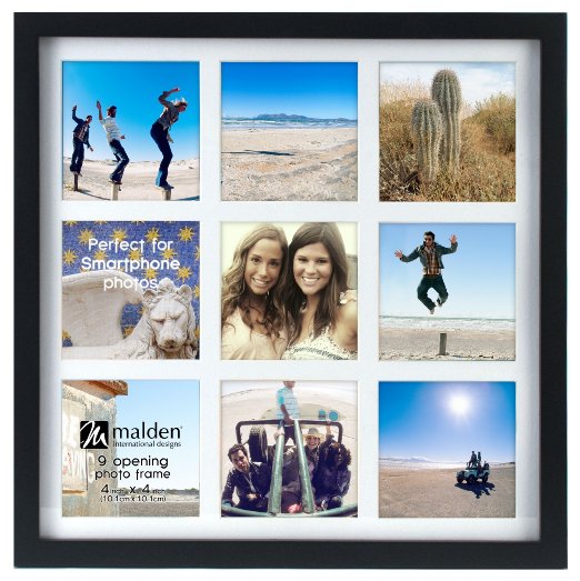 Malden Smartphone Collection Black Wood Collage Picture Frame