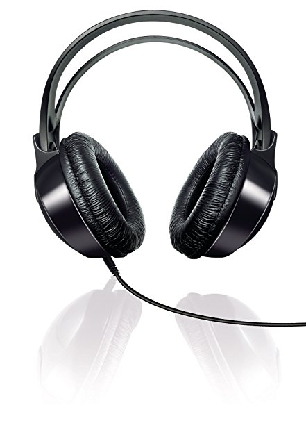 Philips SHP1900 Stereo Over-Ear Headphones, Black