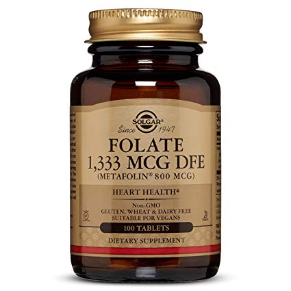 Folate 1,333 MCG DFE (Metafolin® 800 mcg) Tablets - 100 Count