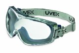 Uvex S3970DF Stealth OTG Safety Goggles Navy Body Clear Dura-streme HardcoatAnti-Fog Lens Fabric Headband