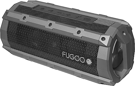 FUGOO Element | Portable Bluetooth Speaker, 360 Audio, 60W, IPX7 Rating, Up to 40 Hours Playtime | Floats on Water | Built-in Mic – Siri/Google Now