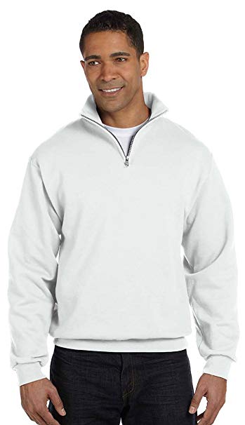 Jerzees Mens 1/4-Zip Cadet Collar Sweatshirt