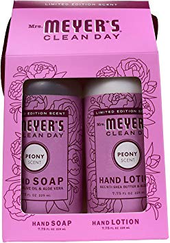 Mrs. Meyer's Clean Day Hand Gift Set, Peony: Hand Soap (7.75 oz)   Hand Lotion (7.75 oz)