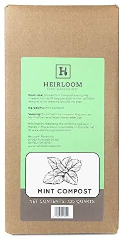 100% Natural Mint Compost 7.25 Quart Box by Heirloom Fine Gardening