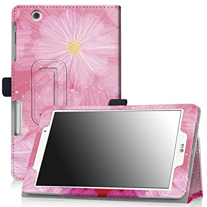 Famavala PU Leather Case Cover For 8" LG G Pad X 8.0 T-Mobile Model V521 / V520 AT&T Model / LG G Pad 3 III 8.0 8-Inch Tablet (LoveFlower)