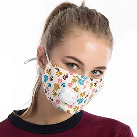Joyfree One Mask   8 Filters N95 Mask Reusable Comfy-Cotton Vogmask Face Mask Mouth Cover Mask Washable for Women and Girls6 Colors