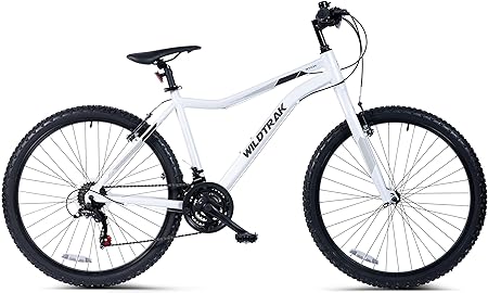 Wildtrak - Alloy Mountain Bike, Adult, 26 Inch, 18 Speed, Shimano shifters - White