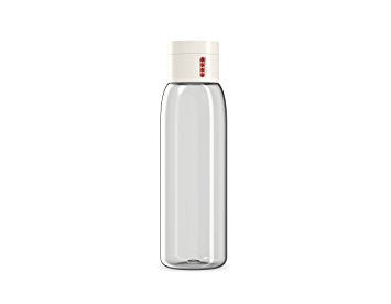 Joseph Joseph Dot Hydration-Tracking Water Bottle, 600 ml - Stone