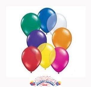 17 Inch Latex Balloons Crystal Assortment Premium Helium Quality Pkg50