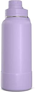 Hydrapeak 32oz Sport Insulated Water Bottle with Chug Lid, Premium Stainless Steel Water Bottles, Leak & Spill Proof, Keeps Drinks Cold for 24 Hours, Hot for 12 Hours (32oz, Lavender)