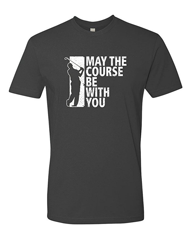 Panoware Men's Funny Golf T-Shirt | May The Course Be With You Golf