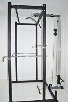 Lat Attachment for Atlas Power Rack Top Pull Down Bottom Curl Row Pulleys