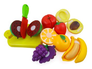 Cutting Fruits Cooking Playset for Kids with Cutting Board