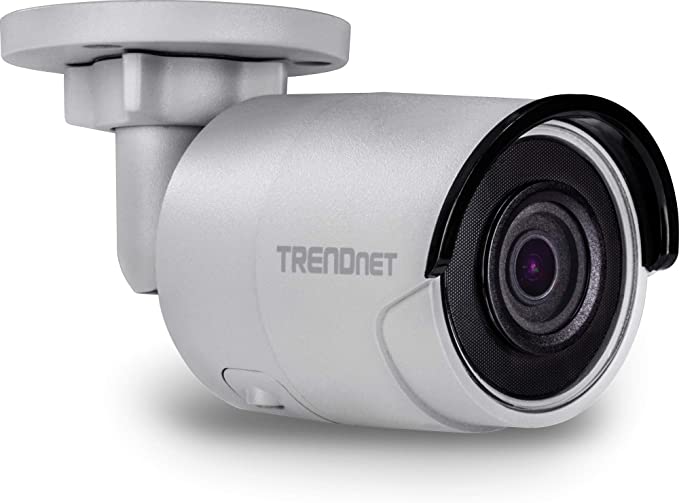 TRENDnet Indoor/Outdoor 8MP 4K H.265 120dB WDR PoE Bullet Network Camera, TV-IP1318PI, IP67 Weather Rated Housing, SmartCovert IR Night Vision up to 30m (98 ft.), microSD Card Slot