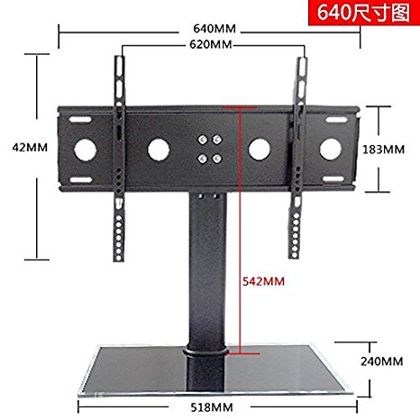 DURAMEX (TM) LCD LED PLASMA TV FLAT PANEL Table Top Stand 37"-55"