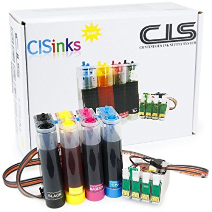 CISinks Continuous Ink Supply System for Epson T252 Workforce WF-7610 WF-3620 WF-3640 WF-7110 WF-7620 CIS