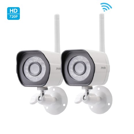 Zmodo Wireless 720p HD Smart Home Security Cameras (2-Pack)