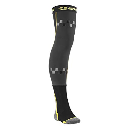 EVS Sports Fusion Socks Combo (Black/Hi-Viz, L/XL)