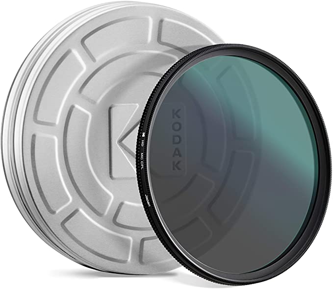 KODAK 37mm CPL Lens Filter | Circular Polarizing Filter Removes Reflections from Glass & Water, Enhances Contrast Improves Color Saturation, Super Slim, Multi-Coated 12-Layer Nano Glass & Mini Guide