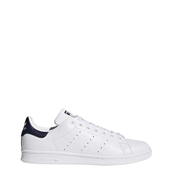 Adidas Men's Originals Stan Smith Sneaker, White/White/Dark Blue, 10 M US