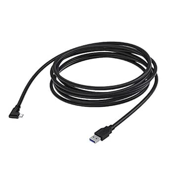 Port Wireless 5 metres (16ft) Link Cable for Meta Quest 3, Oculus Quest 2 - USB 3.2 Gen 1 USB-C to USB-A Right Angle Type-C 5Gbps