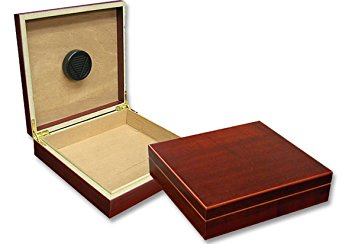 Prestige Import Group - The Chateau Small Humidor - Capacity: 20 Cigars - Color: Cherry