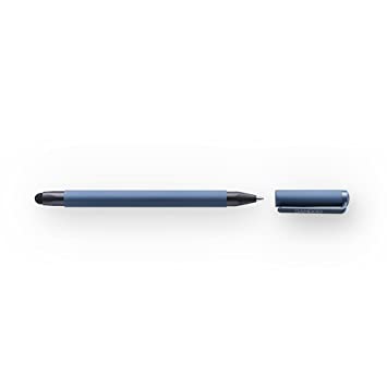 Wacom Bamboo Duo Stylus & Ballpoint (4th Generation) in Blue / 2in1 Touch Pen with Carbon Fiber Tip for Touchscreen Input Devices