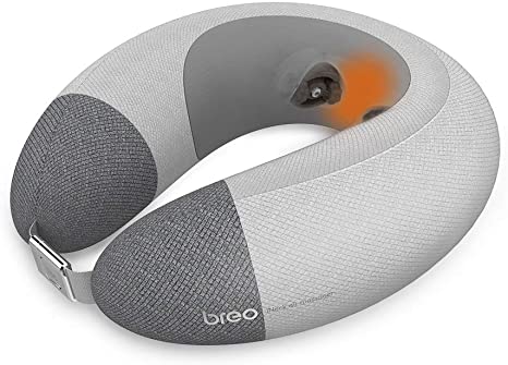Breo Travel Neck Massager, Cordless & Inflatable Neck Massage Pillow with Heat for Pain Relief Sleeping, Good Neck Support on Airplanes & Car & Train, no Deformation - iNeck air2